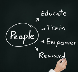 Educate, Train, Empower and Reward People